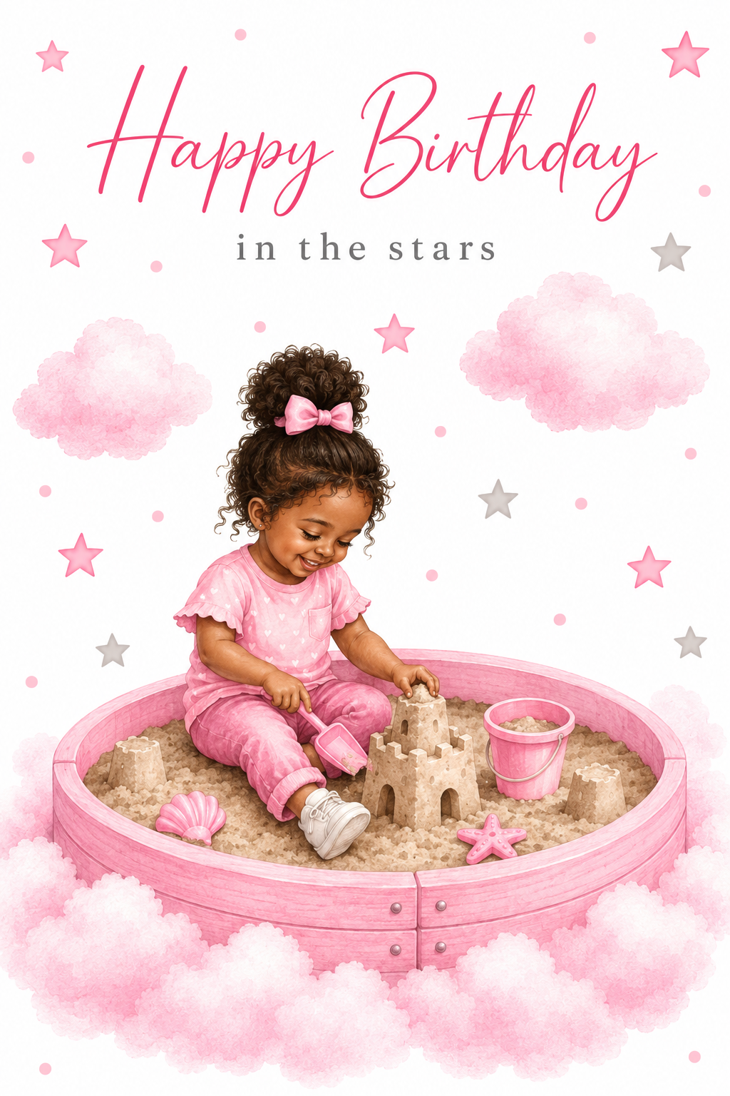 Birthday Card for Daughter – Sandpit in the Stars