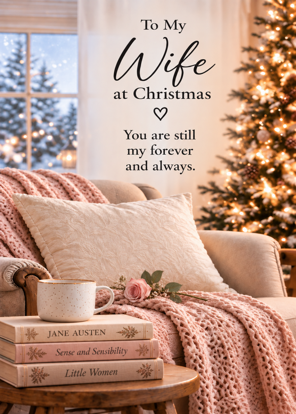 Christmas Card for Wife in Heaven – Cosy Christmas