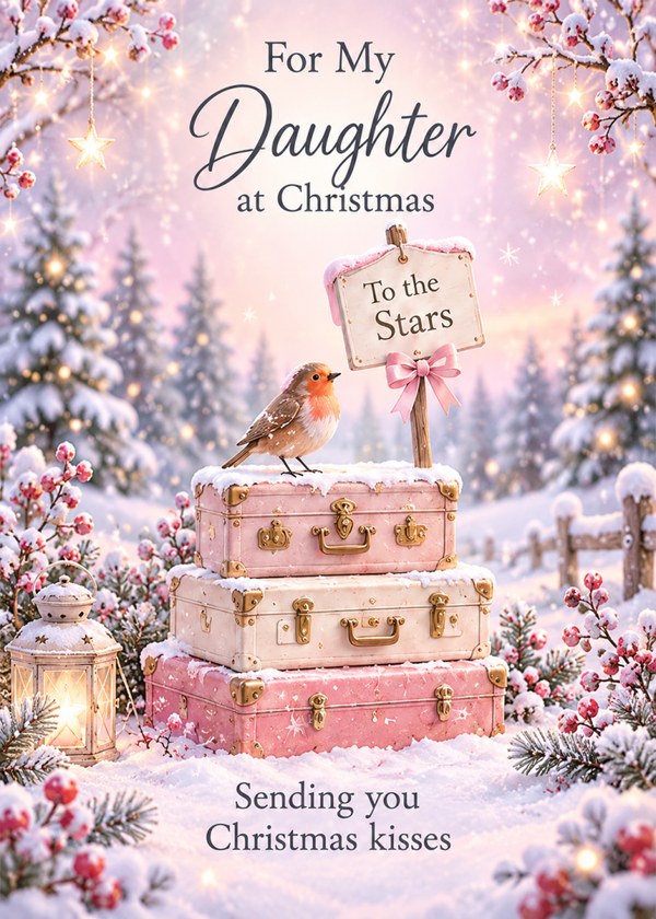 Christmas Card for Daughter in Heaven – Christmas Gifts to the Stars