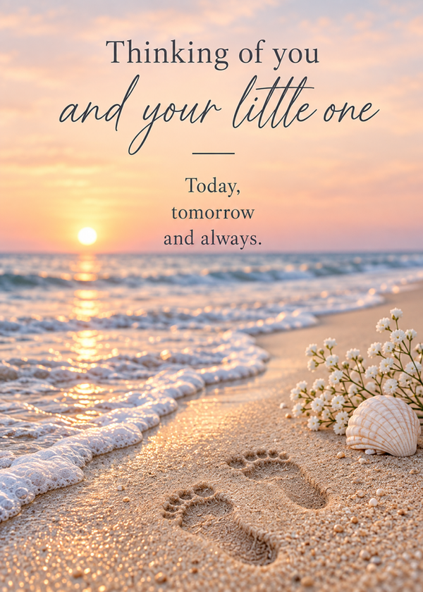 Baby Loss Card – Thinking of You and Your Little One
