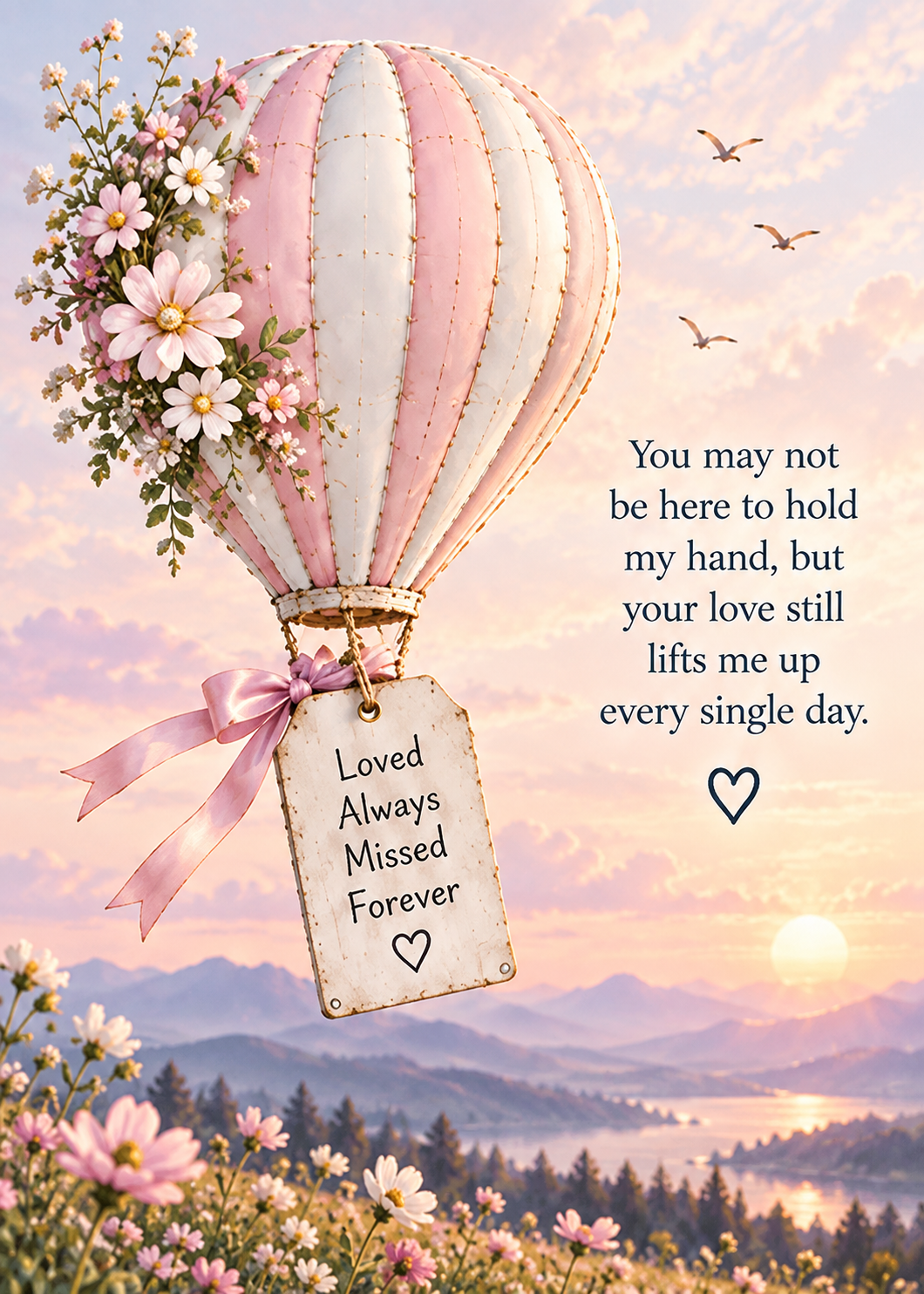 Always in My Heart Sympathy Card – Memory Light