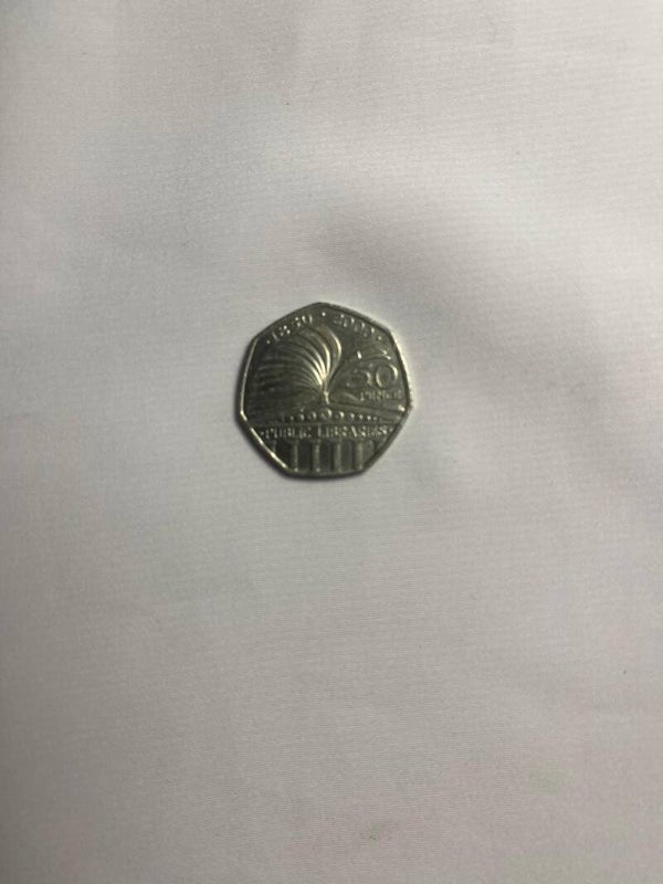 50p coin 1850 - 2000