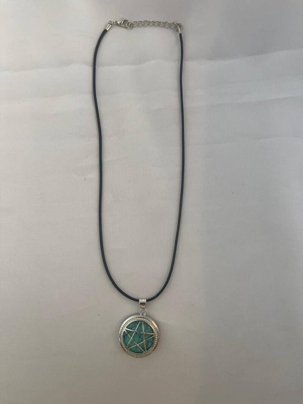 Crystal Necklace Pentagram