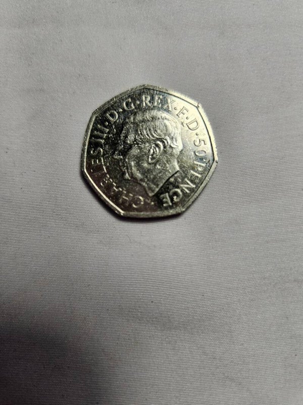 50p coin King Charles No date