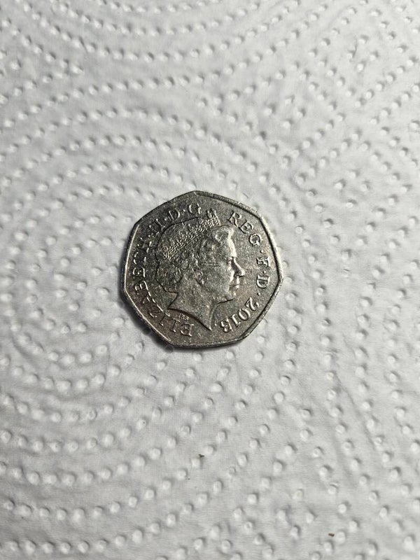 50p Coin Ironsides Royal Crest Shield Lion and Unicorn Coin 2013
