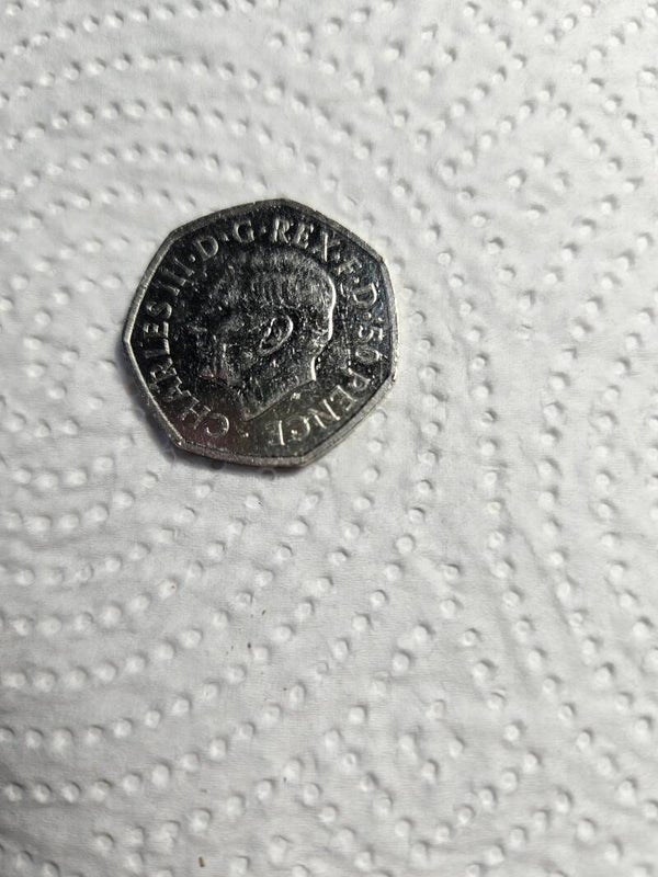 50p King Charles 111 no date