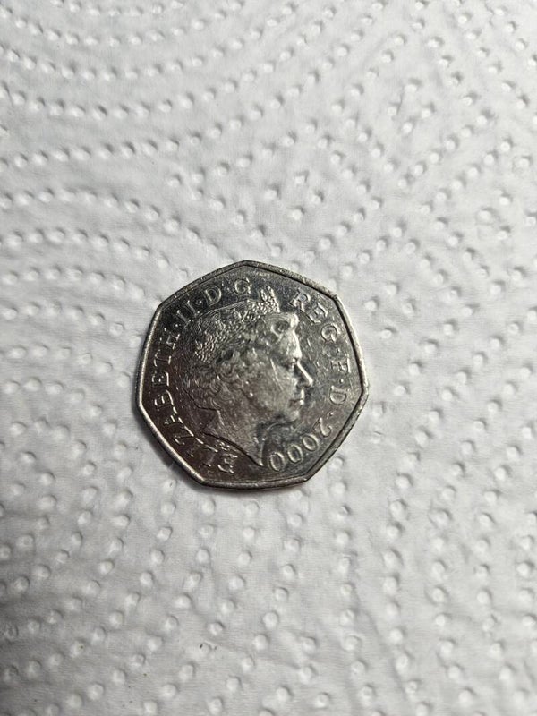 50p coin year 2000 - 1850-2000 Public Libraries