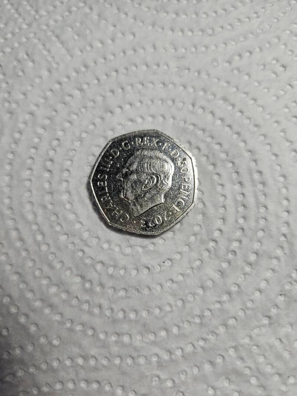 50p King Charles 2023