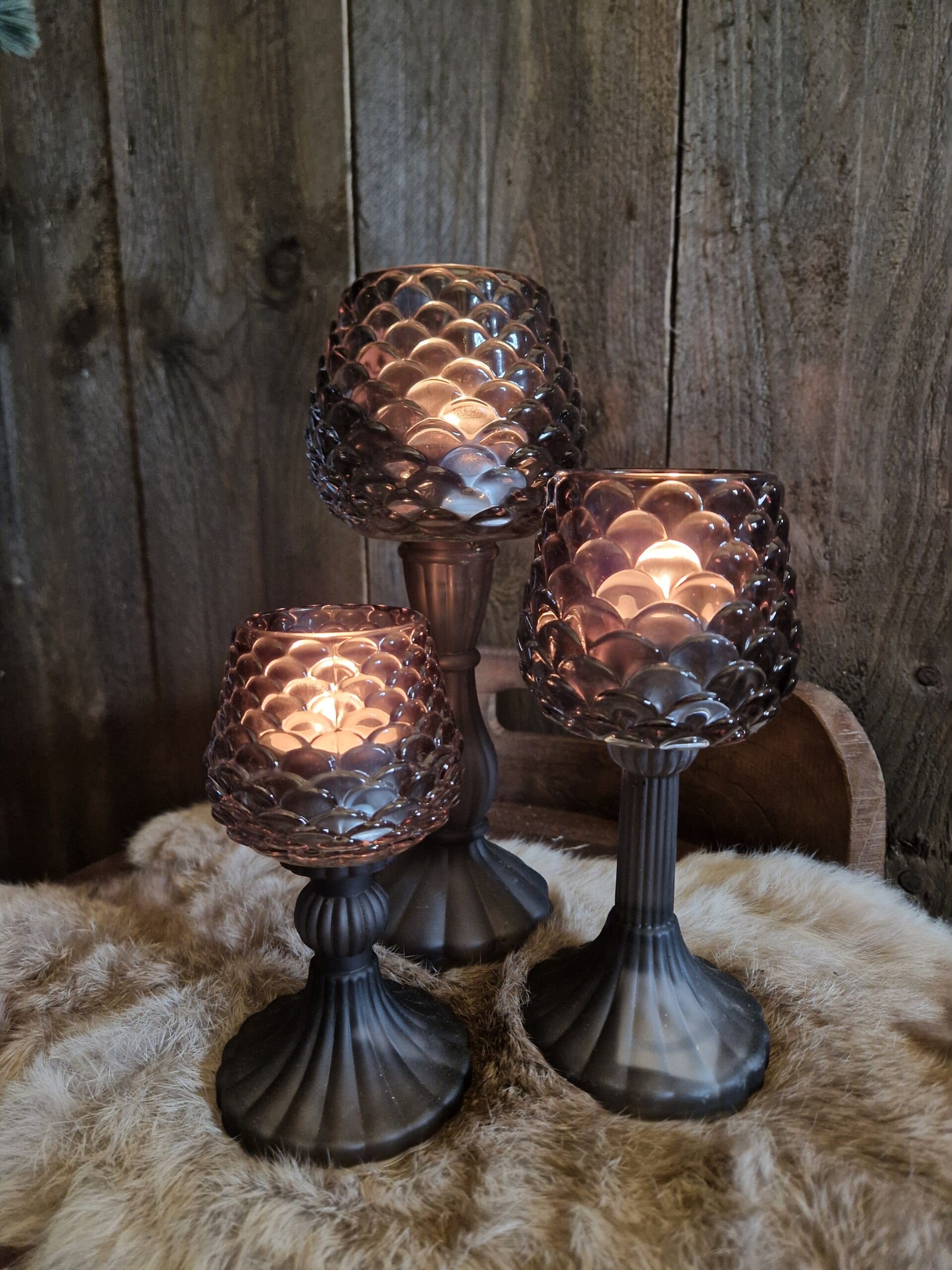 Windlicht Tannenzapfen