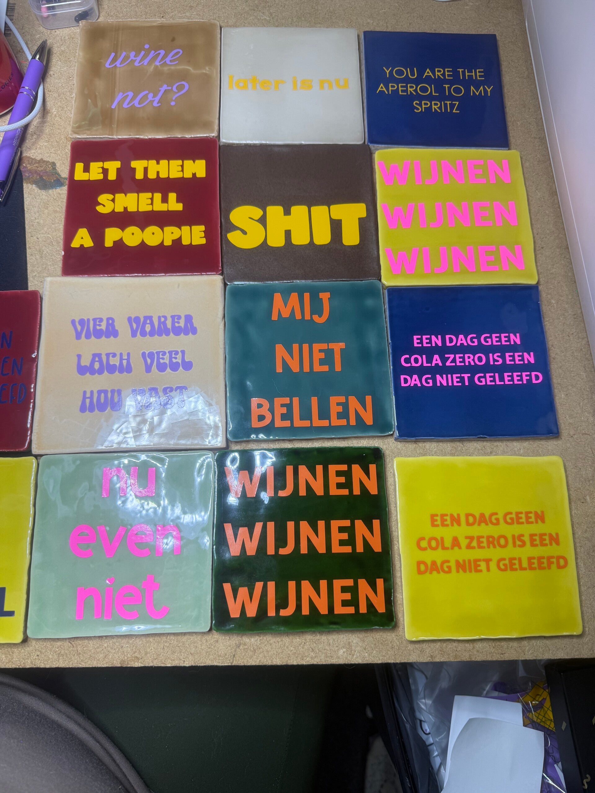 Gepersonaliseerde Tegel - Eigen Kleur, Tekst & Afbeelding