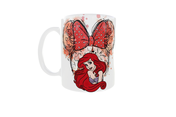 Disney Princesses Coloured Bows Mug