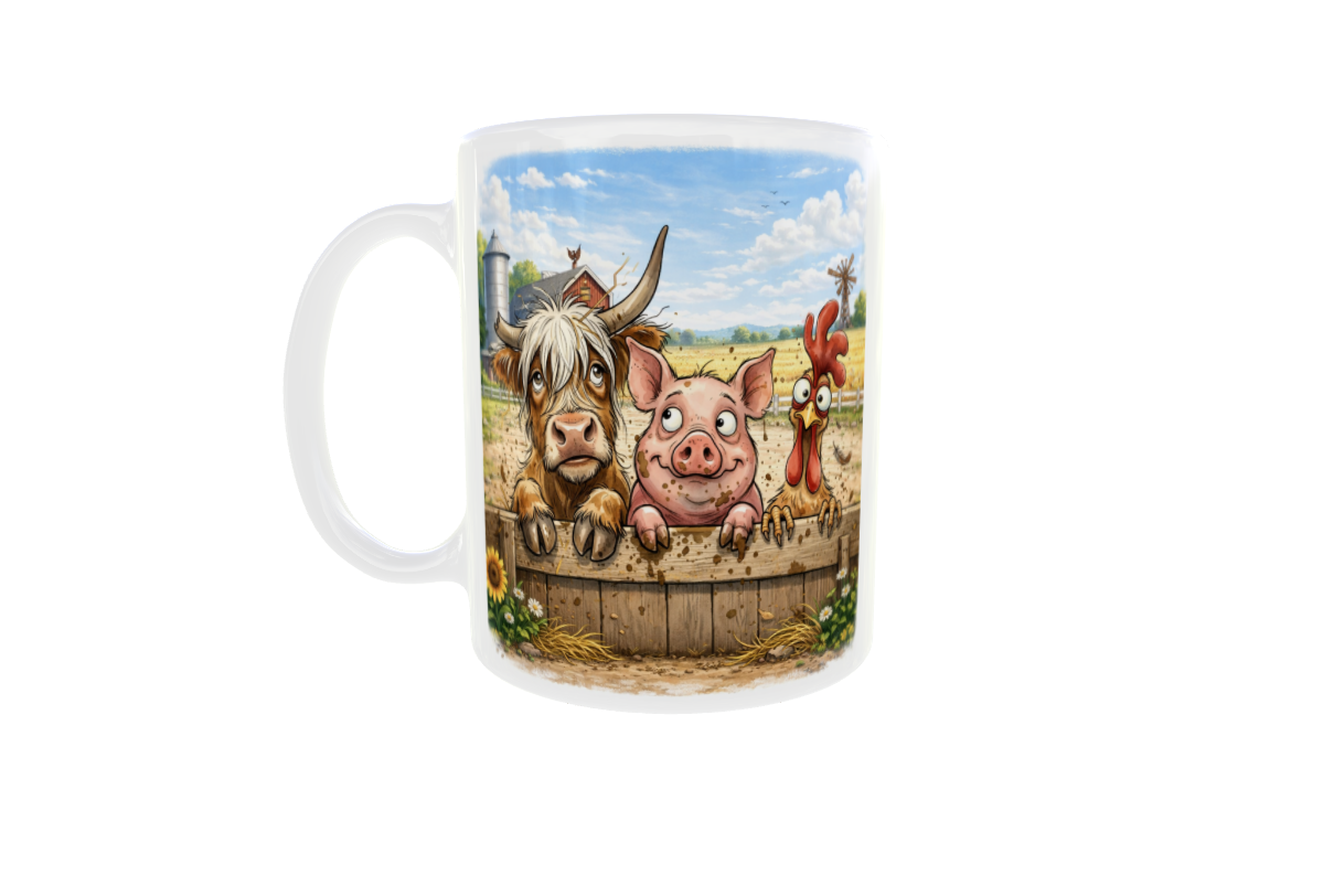 Funny Farm Animals Mug
