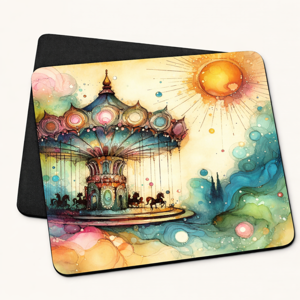 Colourful Fun Fair Mouse Pad/Mat