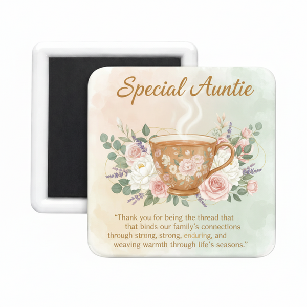 Auntie (8) Square Magnet