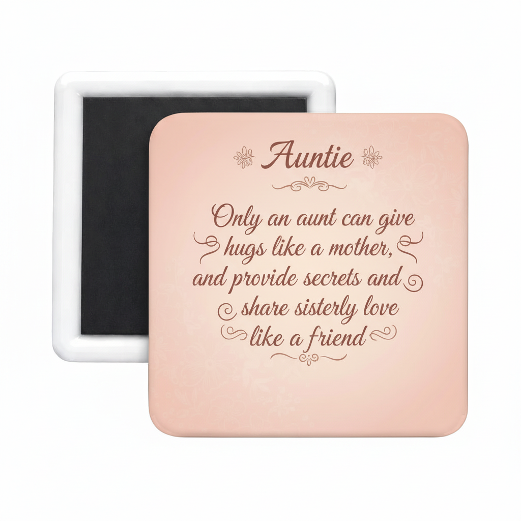 Auntie (5) Square Magnet