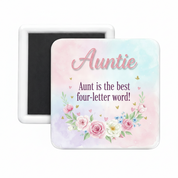 Auntie (2) Square Magnet