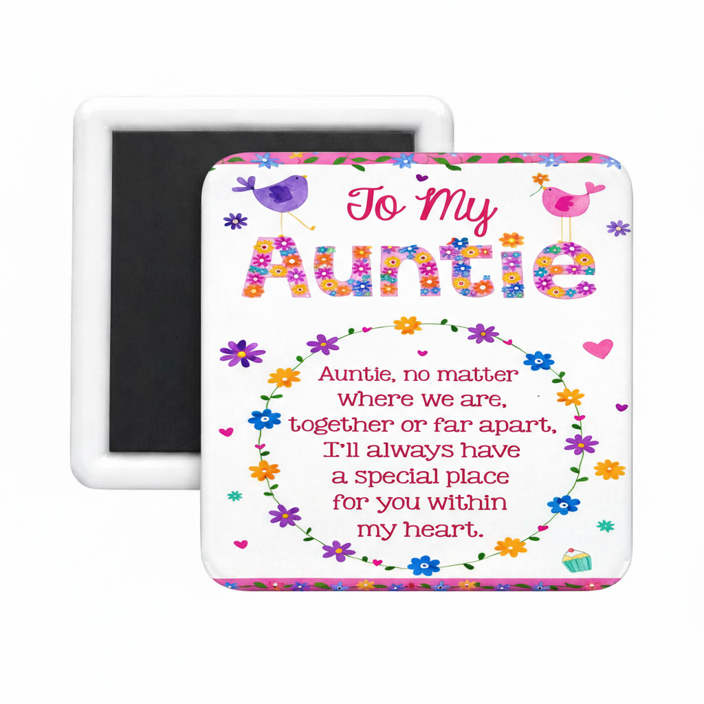 Auntie (9) Square Magnet