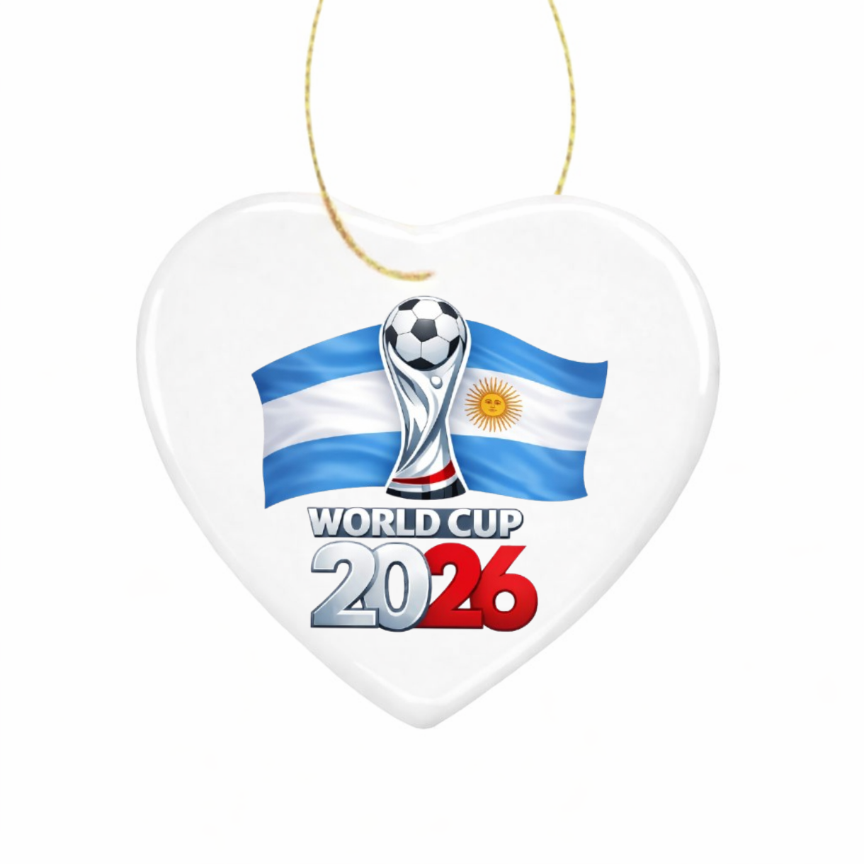 World Cup 2026 Trophy Ceramic Heart