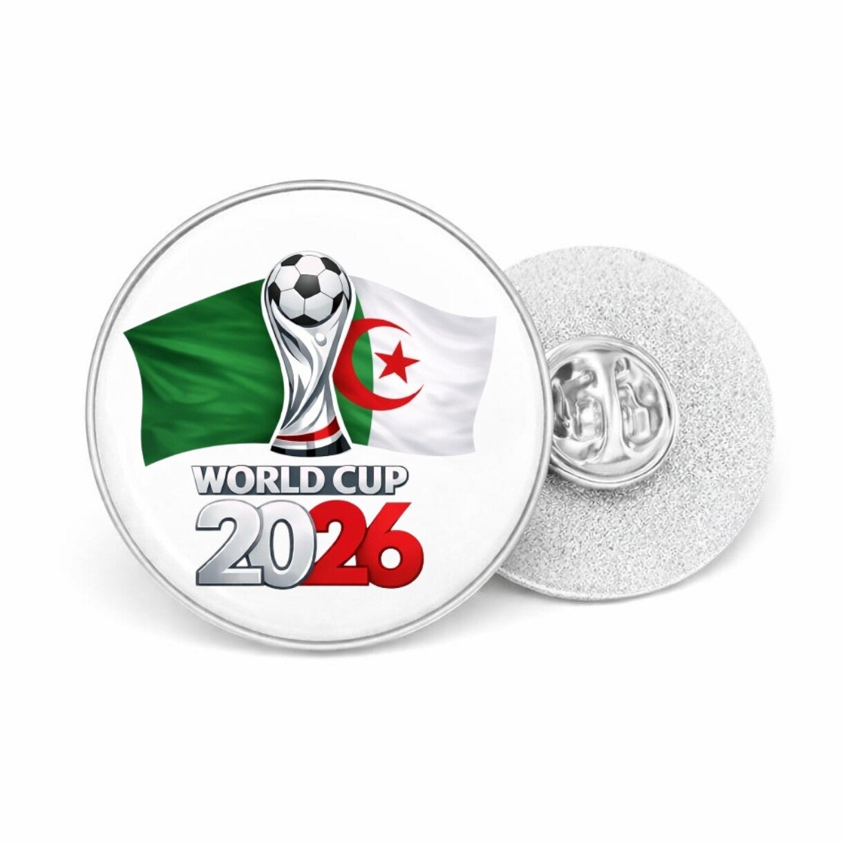World Cup 2026 Trophy Metal Pin Badges