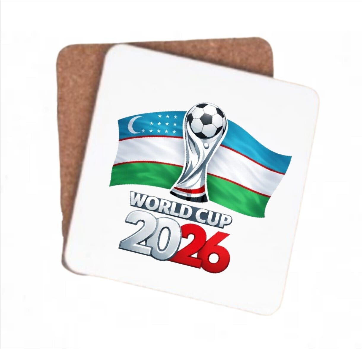 World Cup 2026 Trophy Square Cork Coaster
