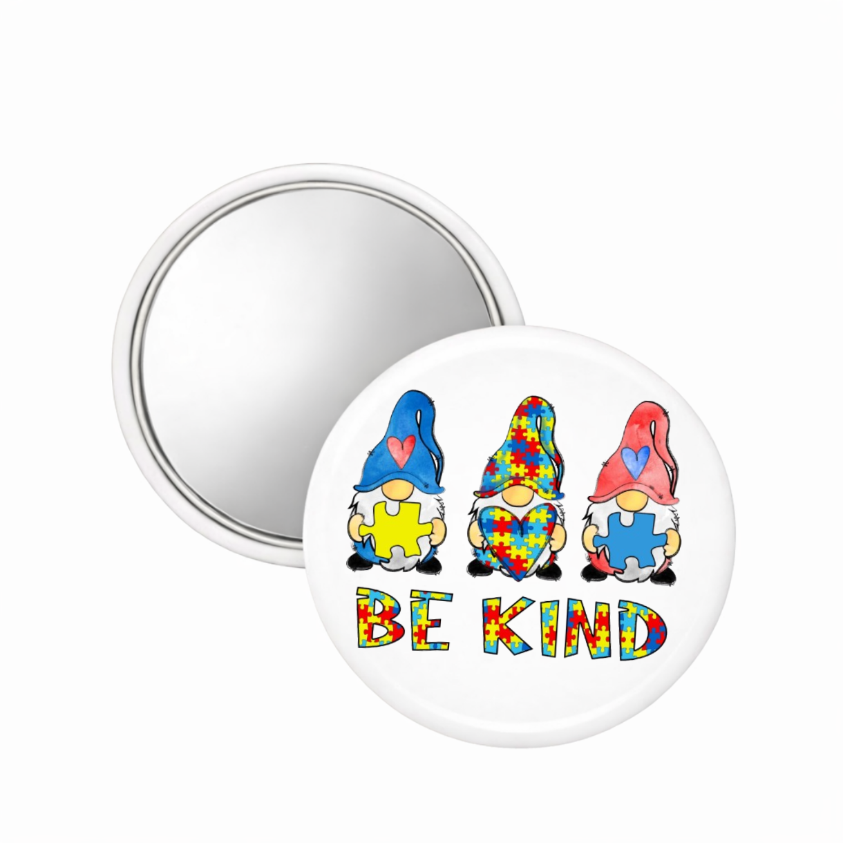 Autism Awareness Compact Mirror