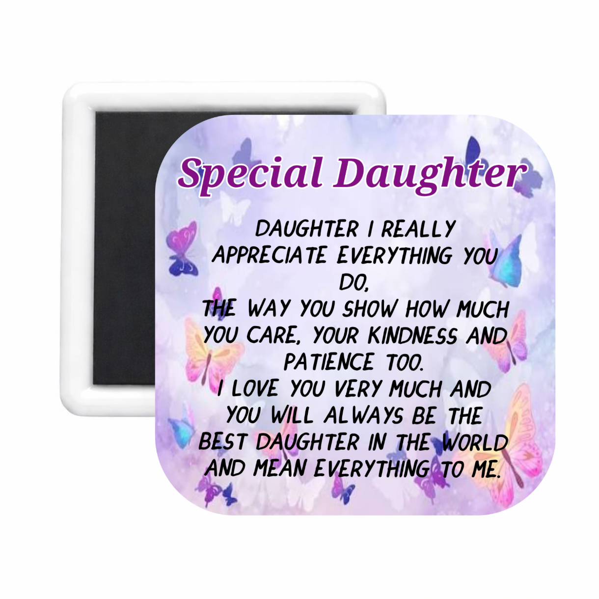 Daughter (2) Square Magnet