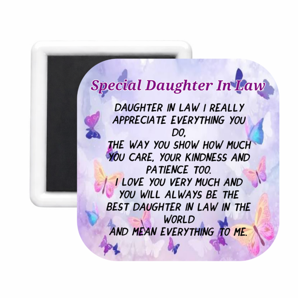 Daughter In Law (2) Square Magnet