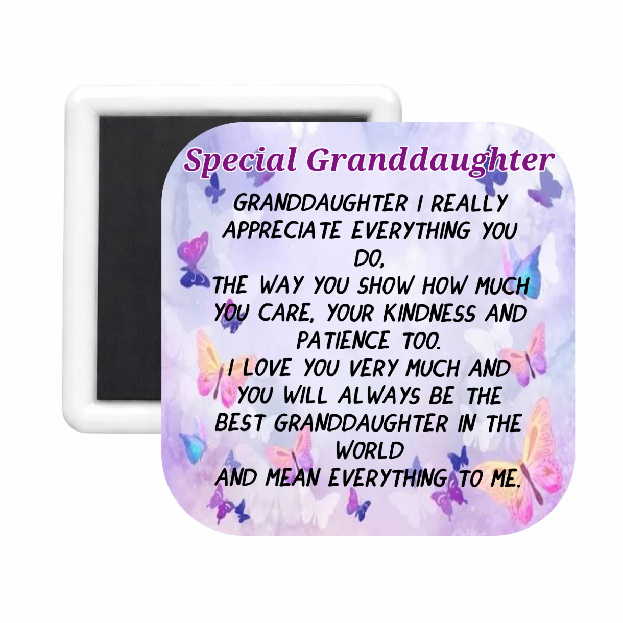 Granddaughter (2) Square Magnet