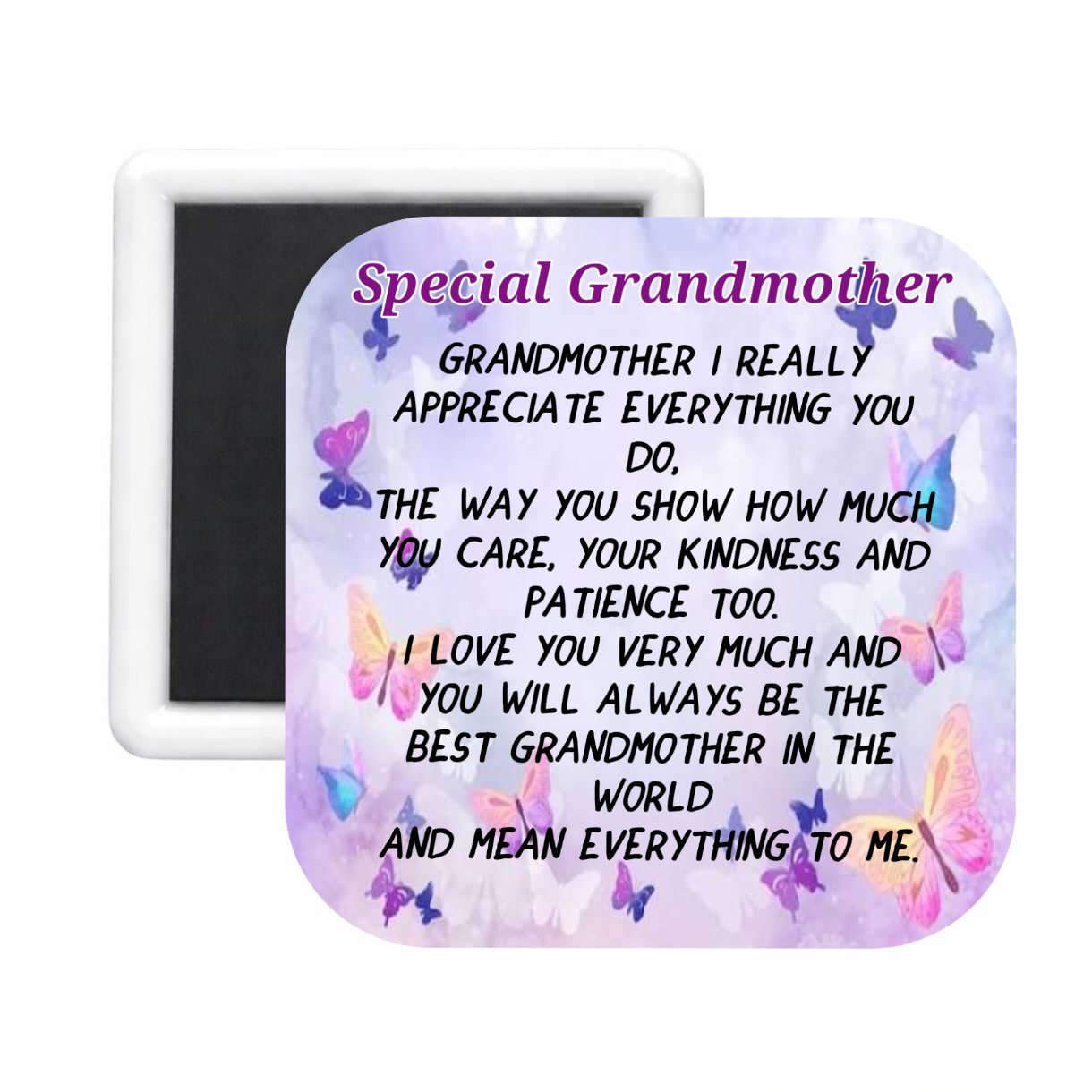 Grandmother (1) Square Magnet