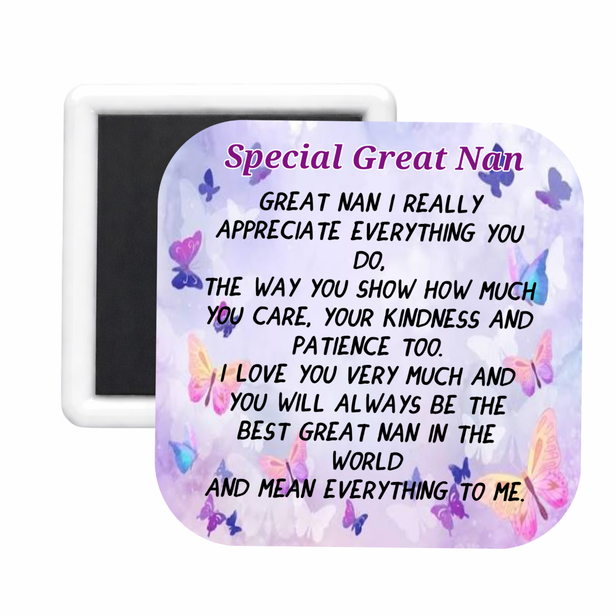 Great Nan (2)  Square Magnet