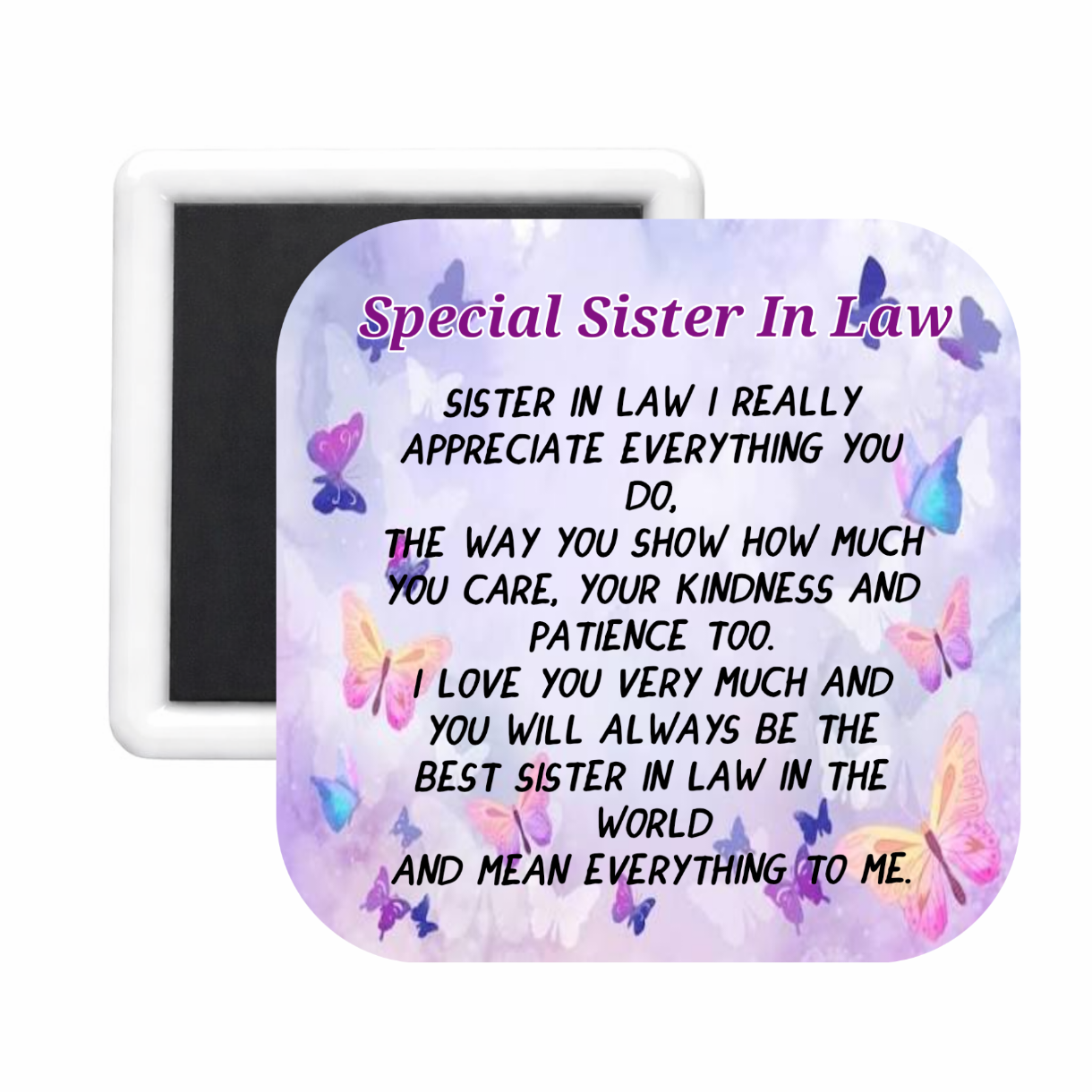 Sister In Law (1) Square Magnet