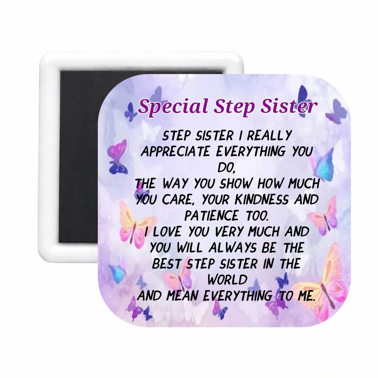 Step Sister (2) Square Magnet
