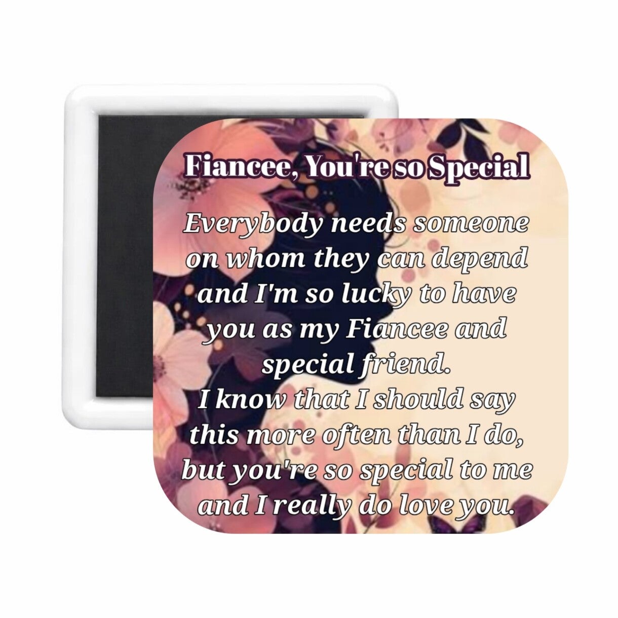 Fiancee (1) Square Magnet Her