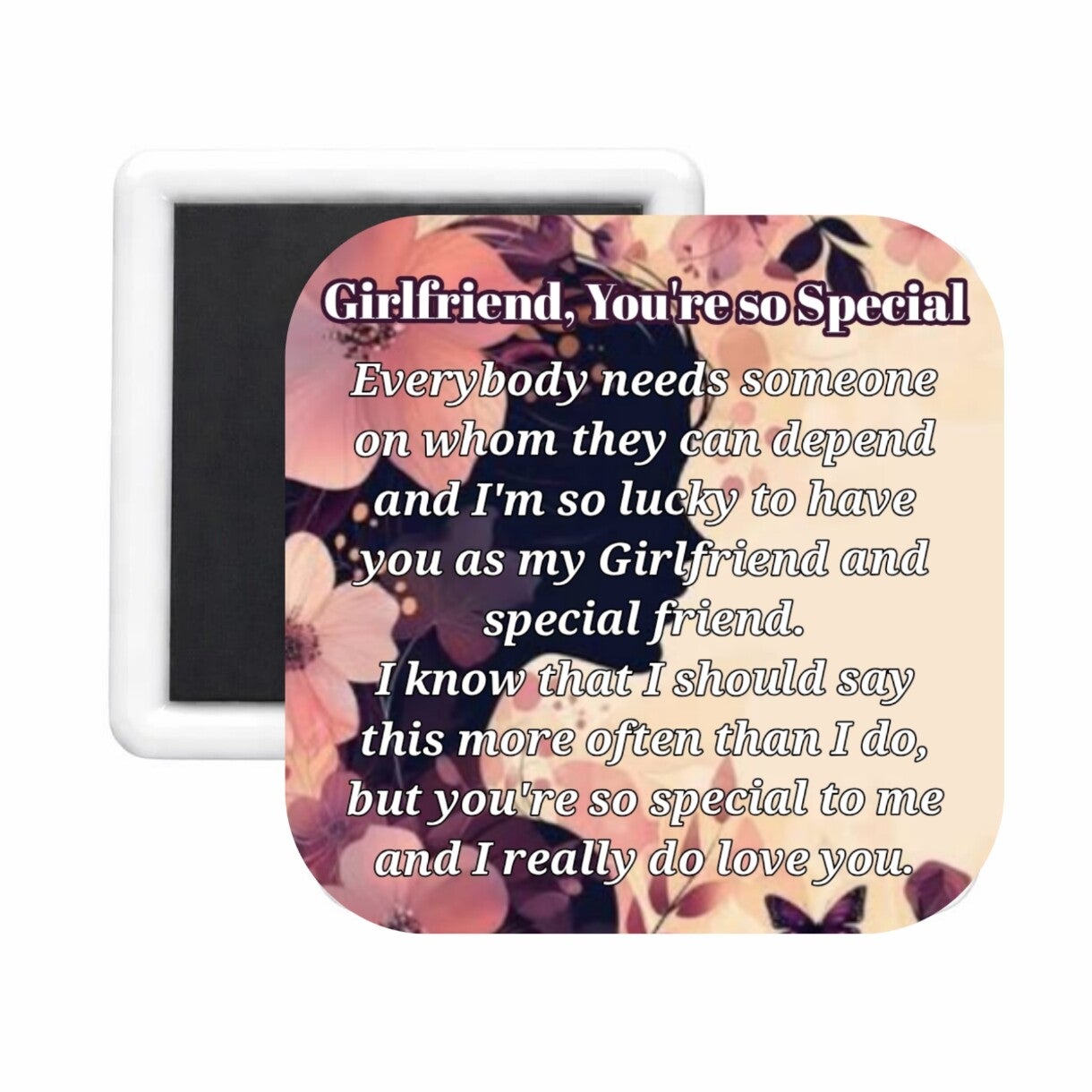 Girlfriend (1) Square Magnet