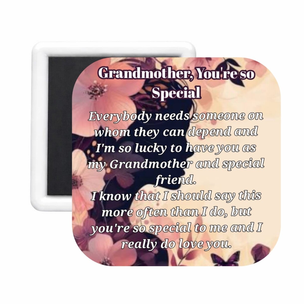 Grandmother (2) Square Magnet