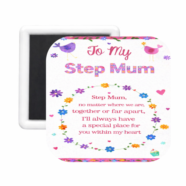 Step Mum (4) Square Magnet