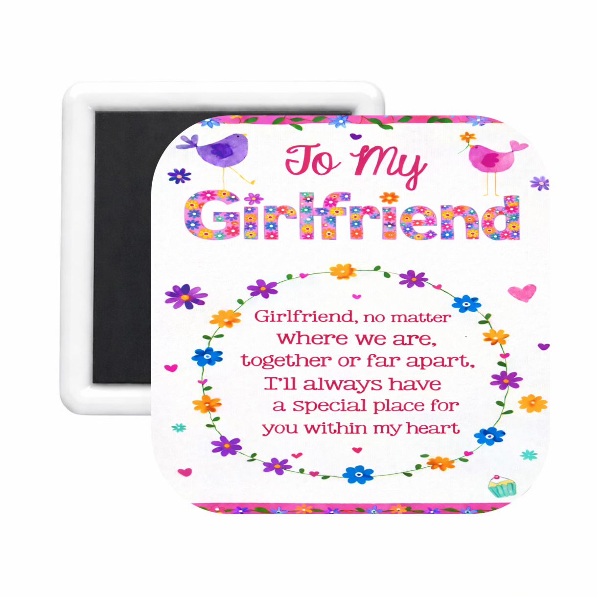 Girlfriend (4) Square Magnet