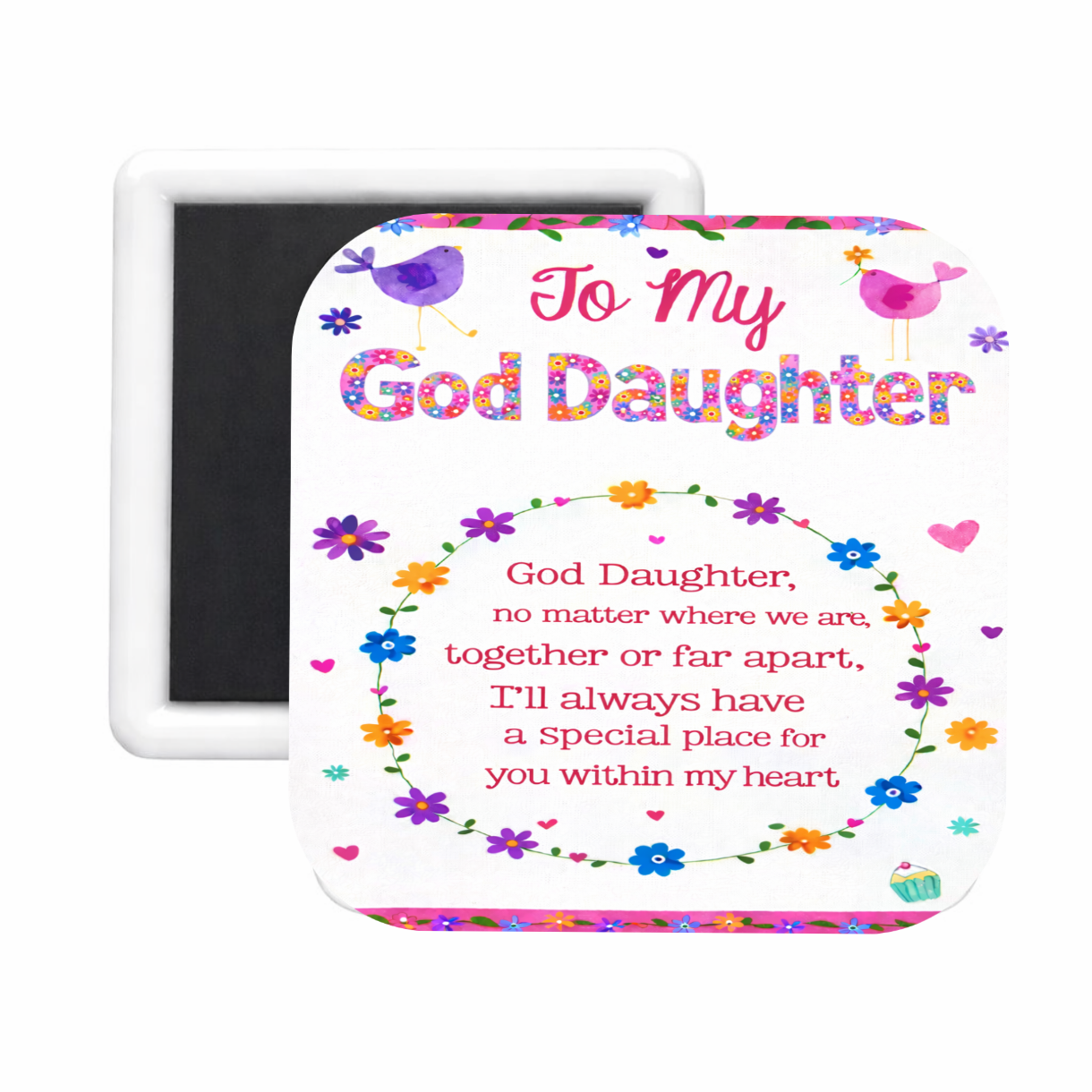 God Daughter (4) Square Magnet