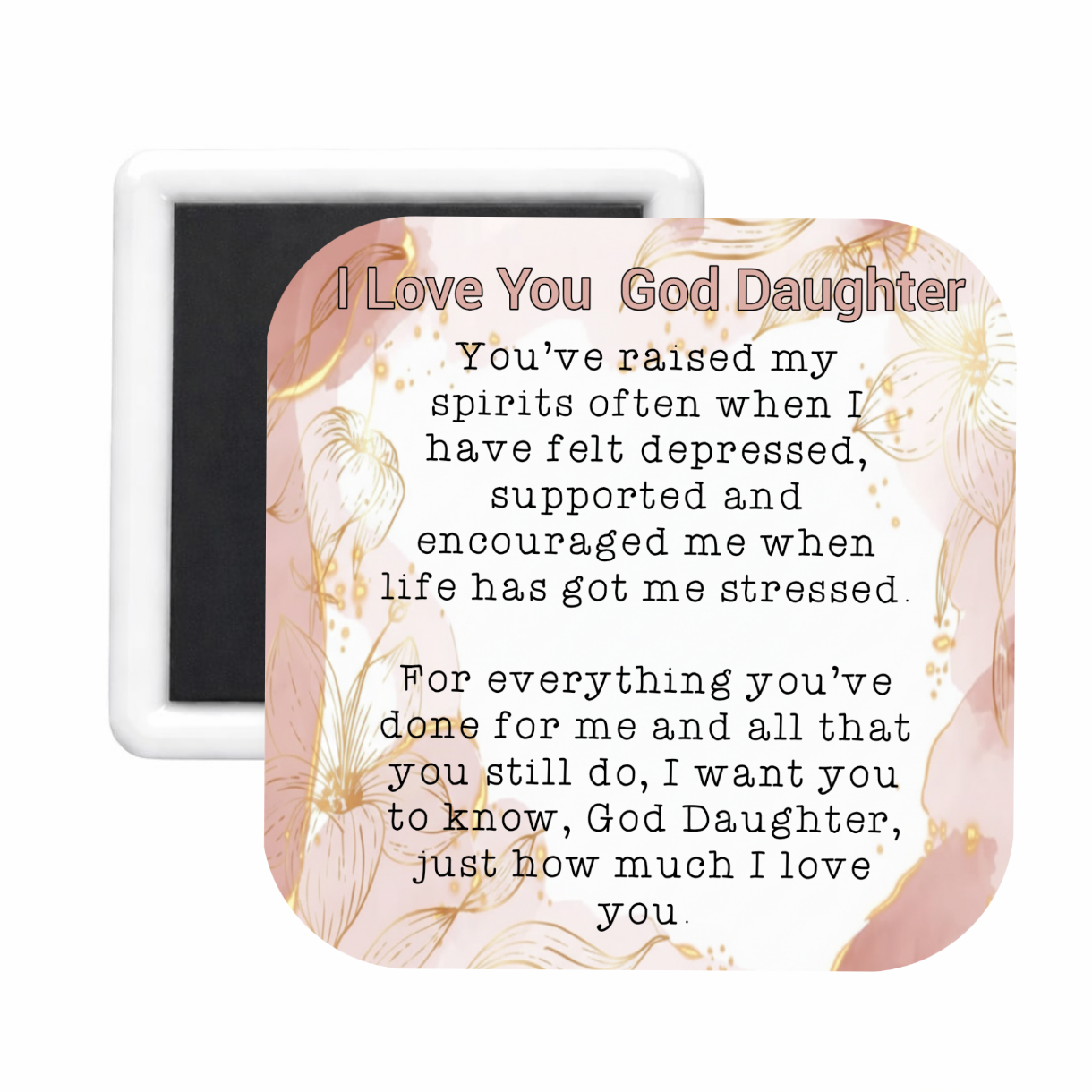 God Daughter (3) Square Magnet