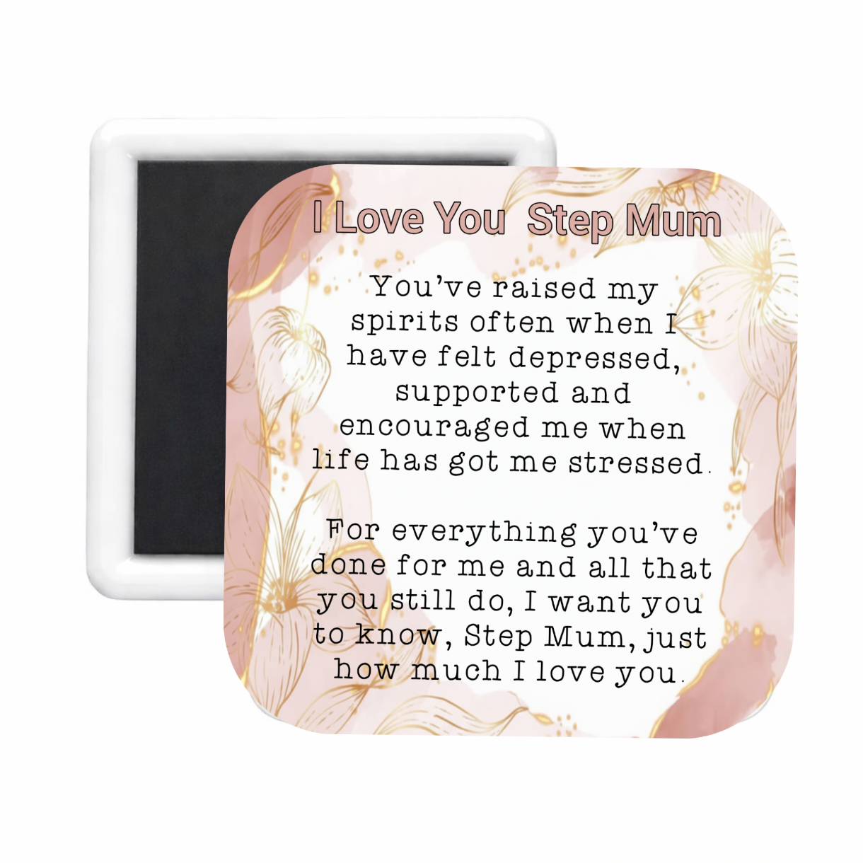 Step Mum (3) Square Magnet
