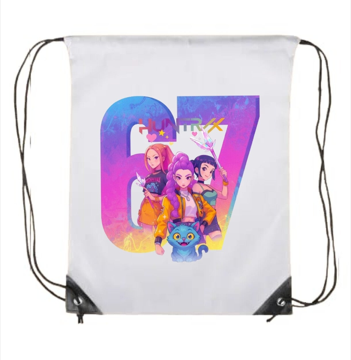 Kpop Demon Hunter 67 Style Drawstring Bag