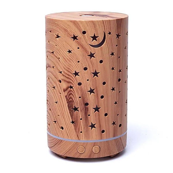 Aroma Diffuser Starlight Houtmotief Ultrasoon (100 ml)