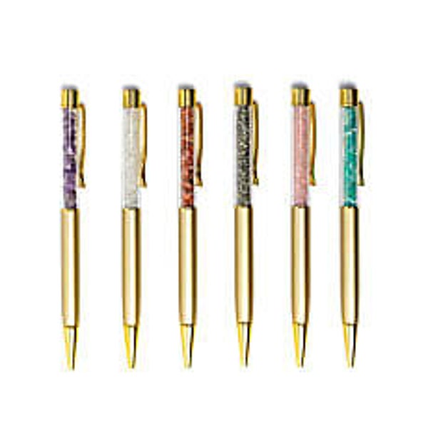 Pen gevuld met edelsteenchips