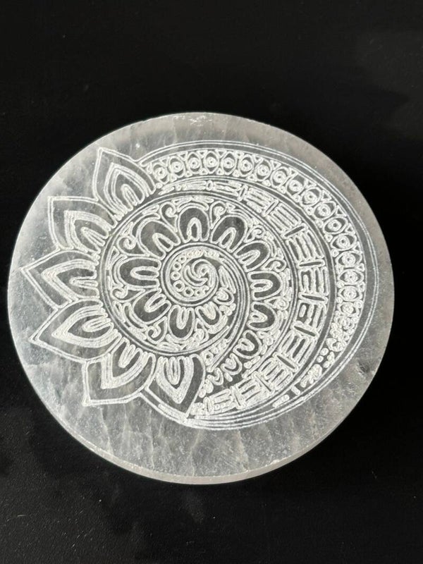 Seleniet oplaad schijf met mandala