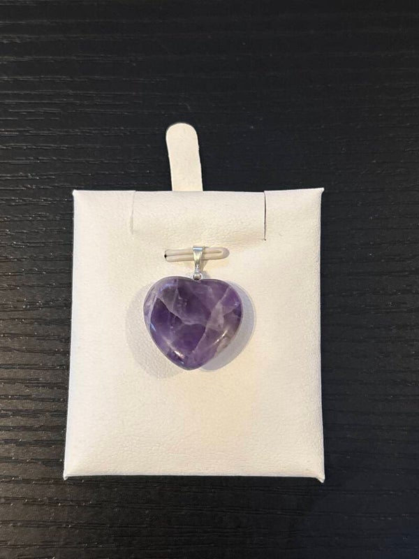 Amethist hanger hart