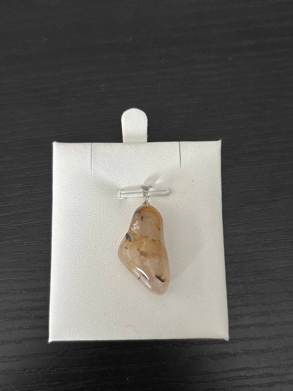Rutielkwarts edelsteenhanger