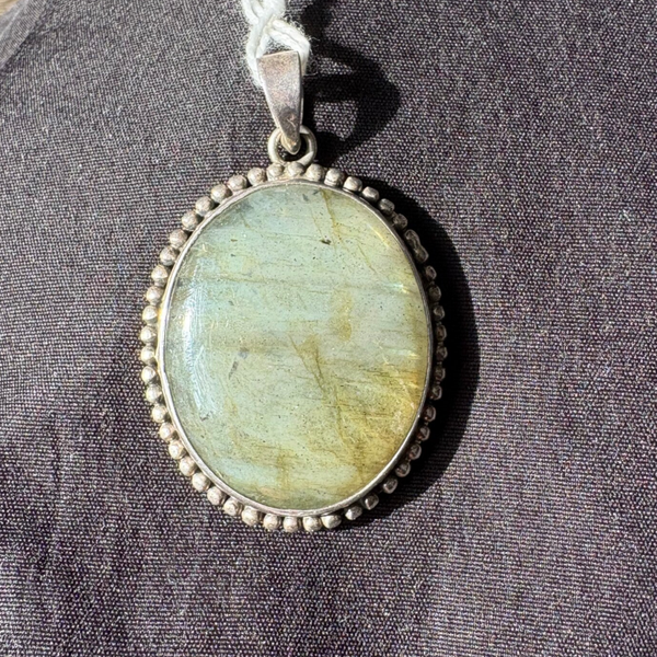 Labradoriet hanger 925 zilver