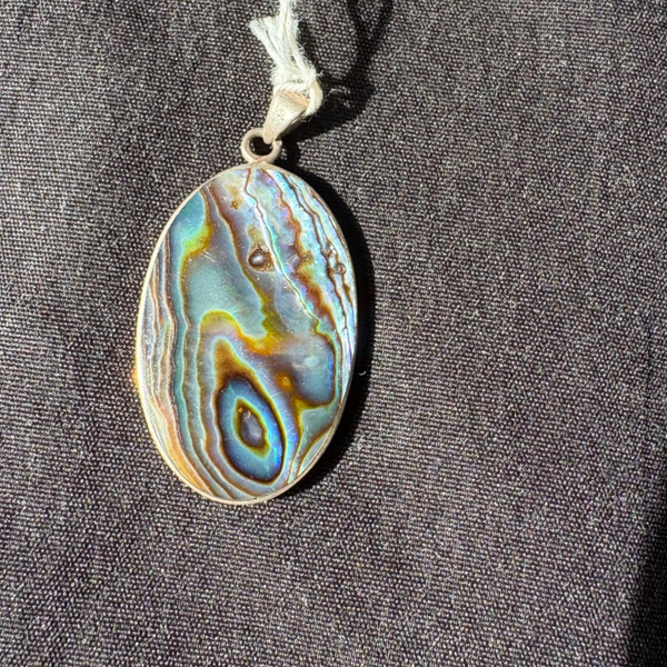 Abalone hanger 925 zilver