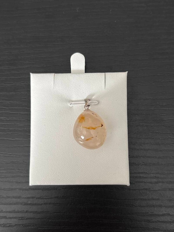 Bloemagaat edelsteenhanger