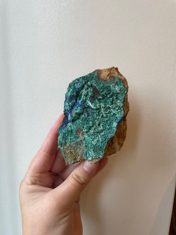 Azuriet met malachiet